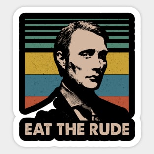 The Silence3 The Silence of the Lambs Eat The Rude Sticker